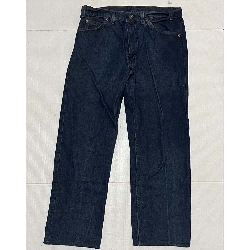 1987 Vintage Levis 505 Jeans‎ Mens 34 X 27 Denim Orange Tab 80s Made In USA Dark